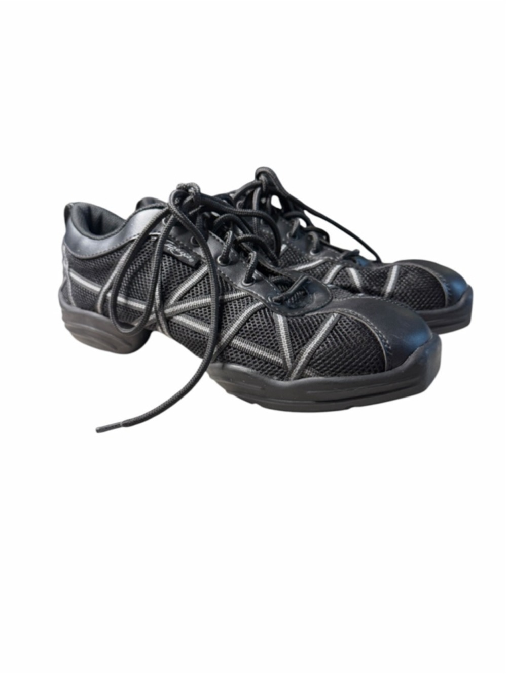 Capezio DS19 Web Dansneaker Womens 9.5 Black Dance Fitness Jazz Hip Hop Shoes